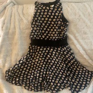 Little black sunflower sun dress 🌻